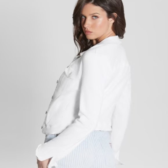 GUESS white denim jacket - Picture 2 of 8